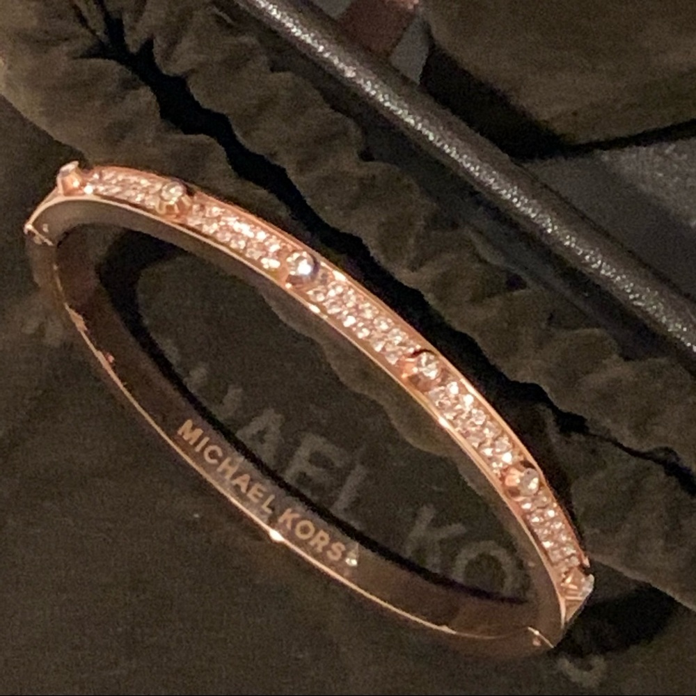 Michael Kors Astor Studded Bracelet - Rose Gold